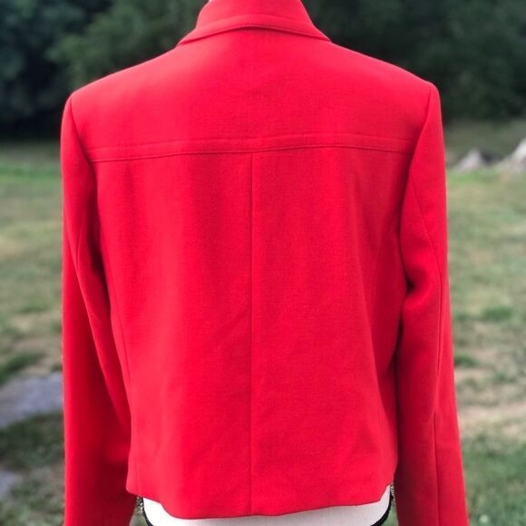 Ellen Tracy Red & Gold Jacket - Picture 8 of 12